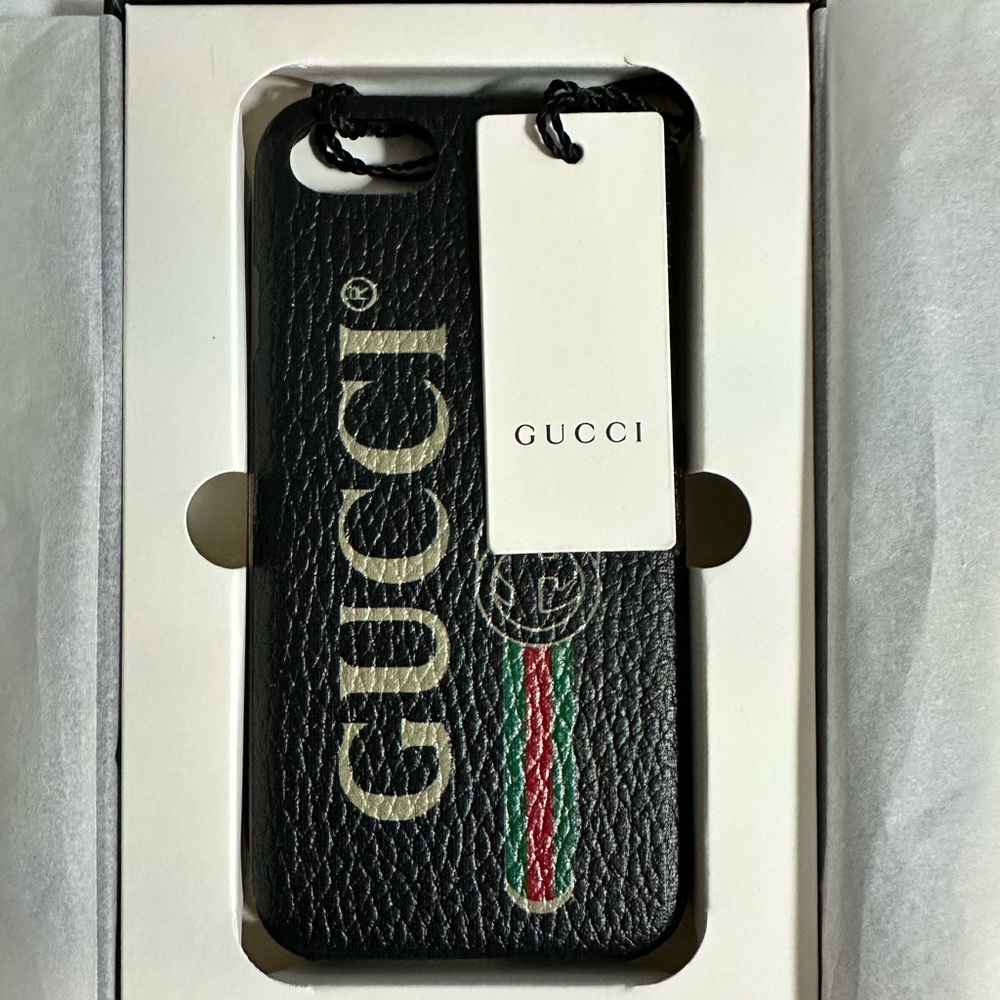 Gucci I Phone 8 Plus Case in Black Multi